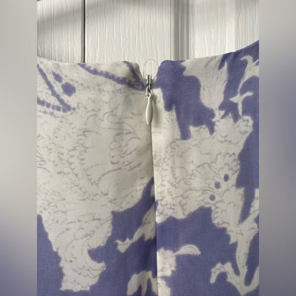 Banana Republic NWT Blue Lavender Flutter Sleeve Mini Dress size XSP - Picture 9 of 10